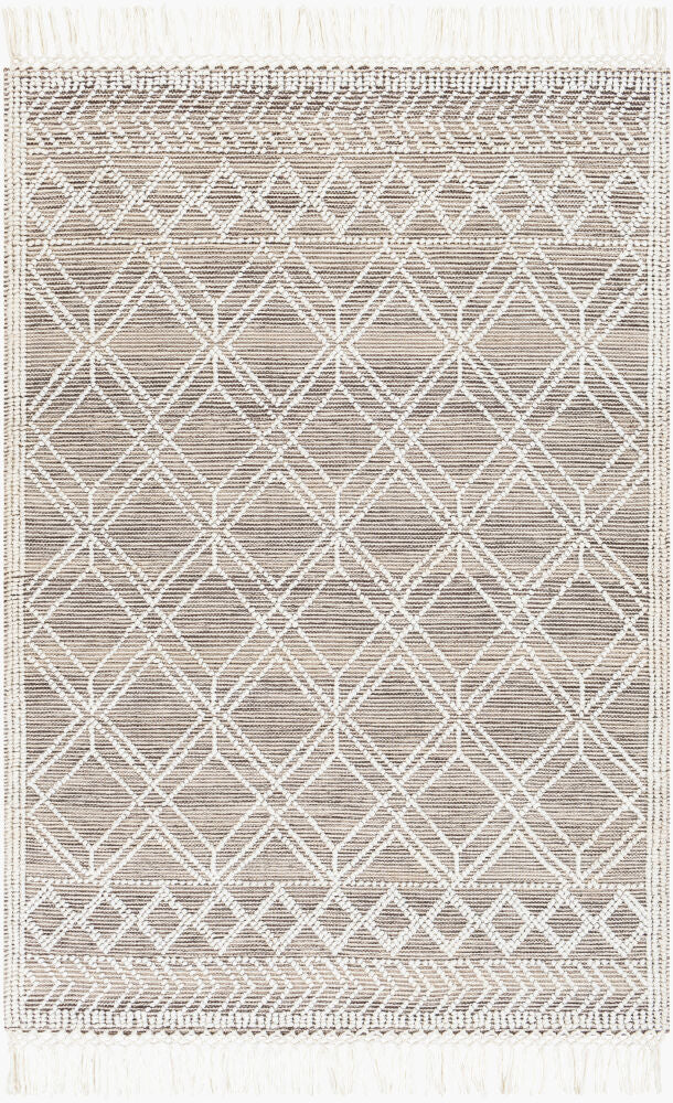 Fleur Handmade Rug — Dark Brown/Medium Gray