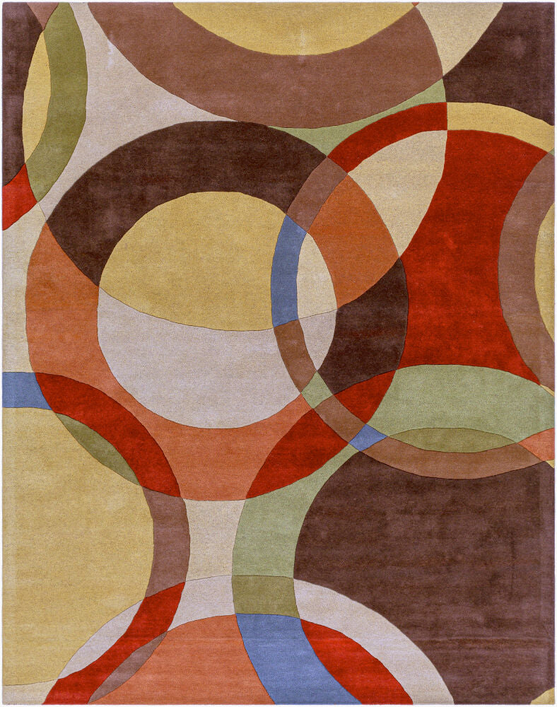 Forum Handmade Rug — Burgandy/Burnt Orange