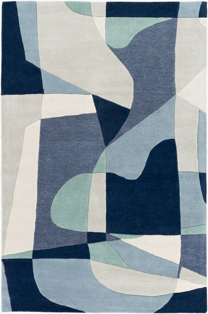 Forum Handmade Rug — Dark Blue/Denim