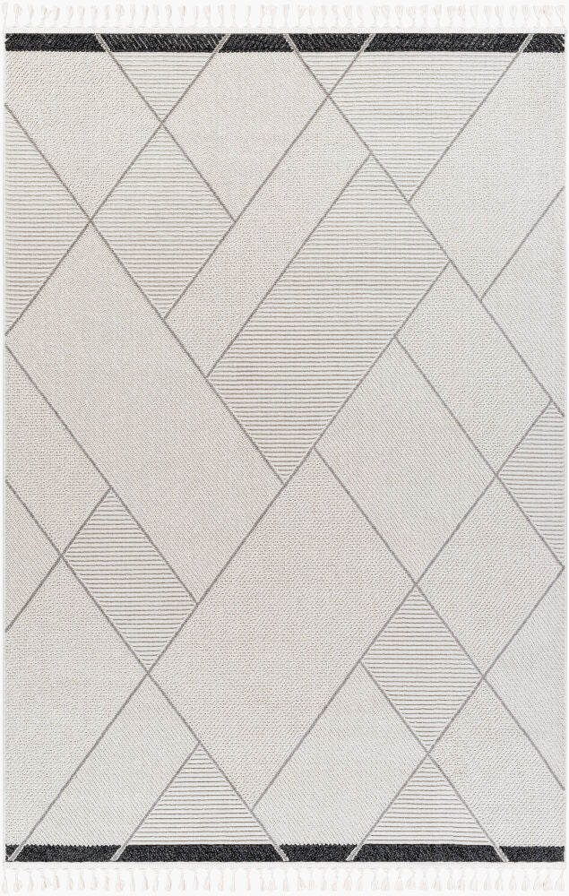 Finland Machine Woven Rug — Black/Cream