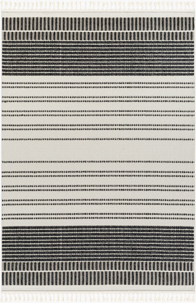 Finland Machine Woven Rug — Black/Cream
