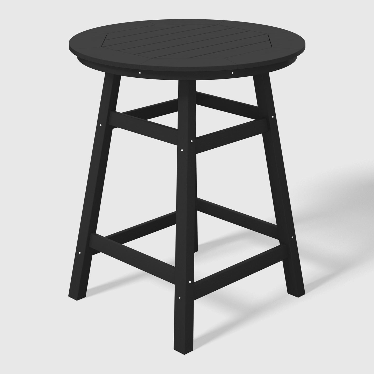 Stockholm All-Weather Outdoor 35" Round Counter Table (37" Height) Black Seahawk Designs Patio Bar Tables