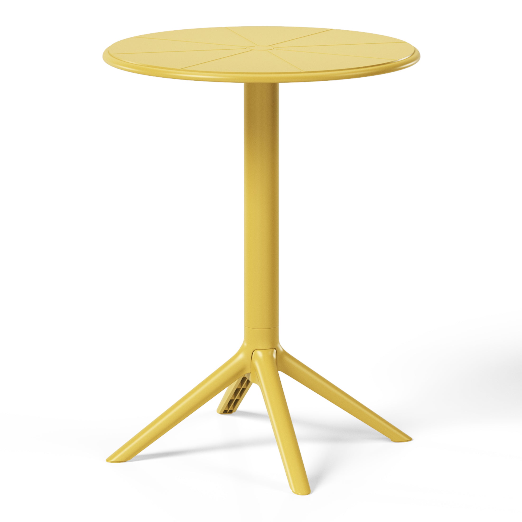 Polyform 23.5" Round Dining Table Yellow Seahawk Designs Patio Dining Tables