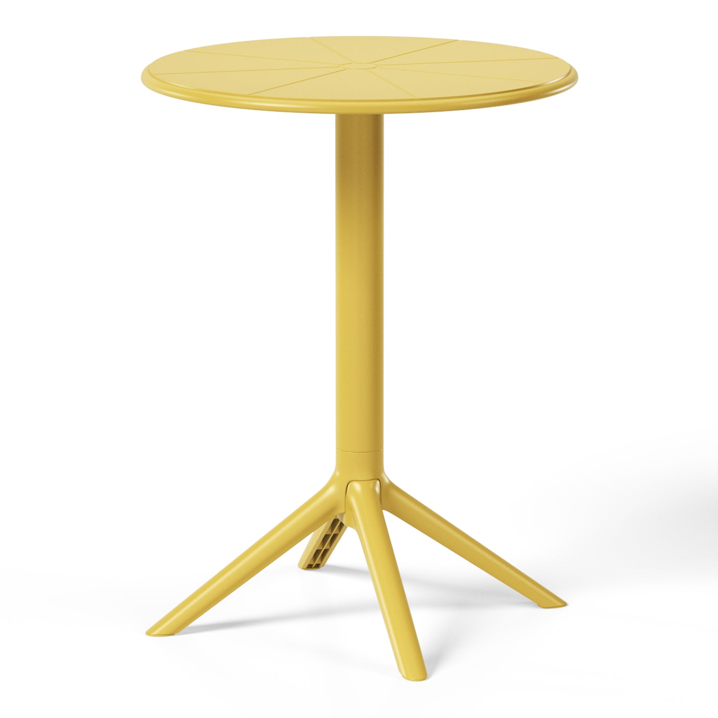 Polyform 23.5" Round Dining Table Yellow Seahawk Designs Patio Dining Tables