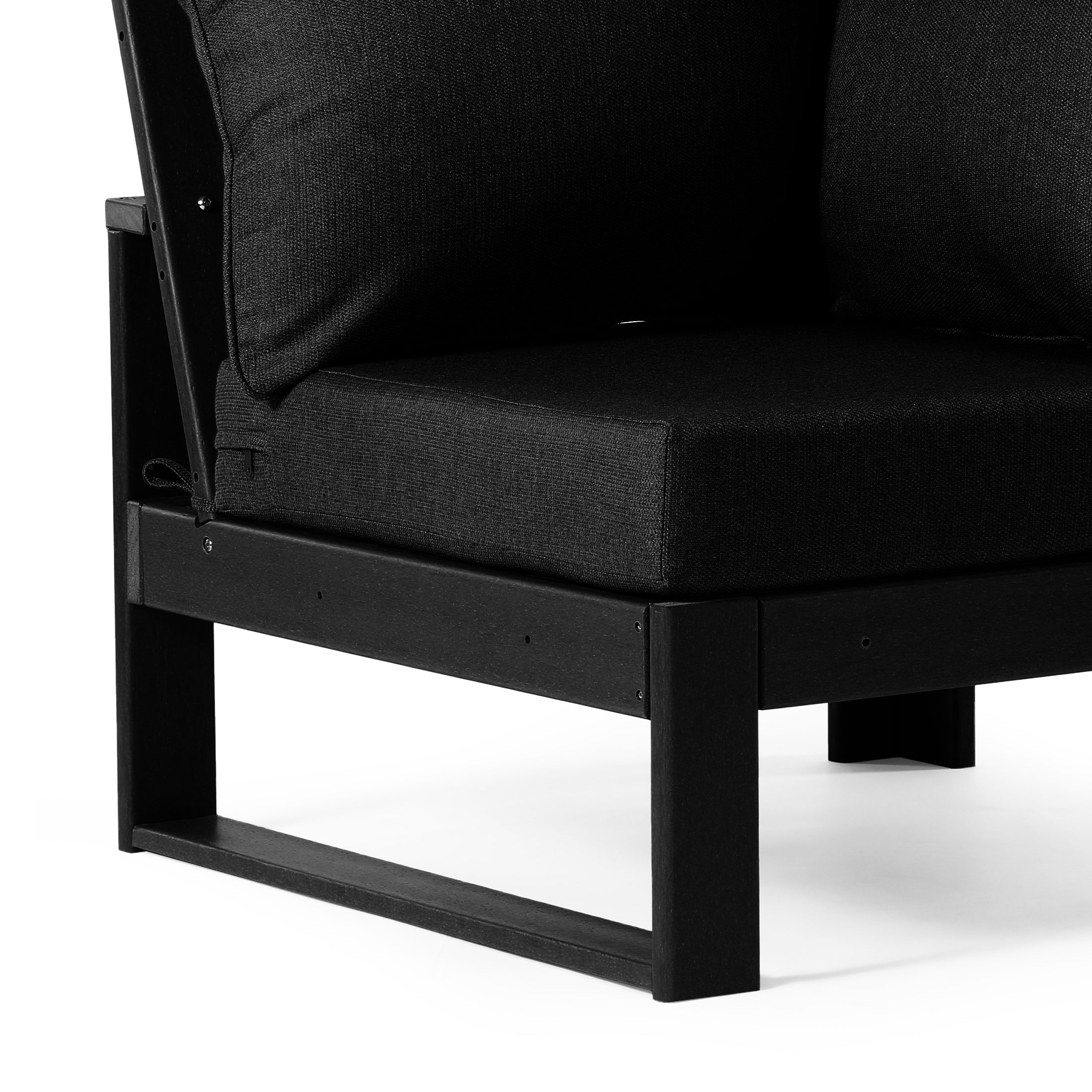 Signature All-Weather Outdoor Modular Patio Deep Seating Corner Chair (Corner Sectional Seat) Seahawk Designs Patio Chairs
