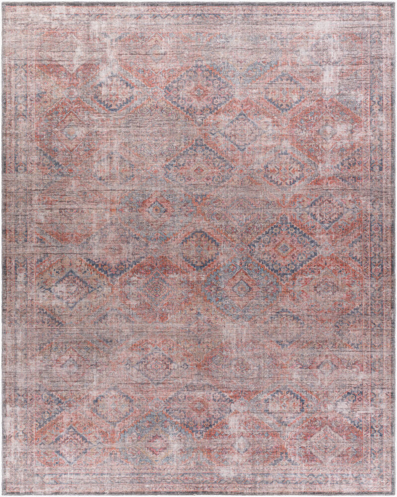 Farrell Machine Woven Rug — Dark Blue/Light Beige
