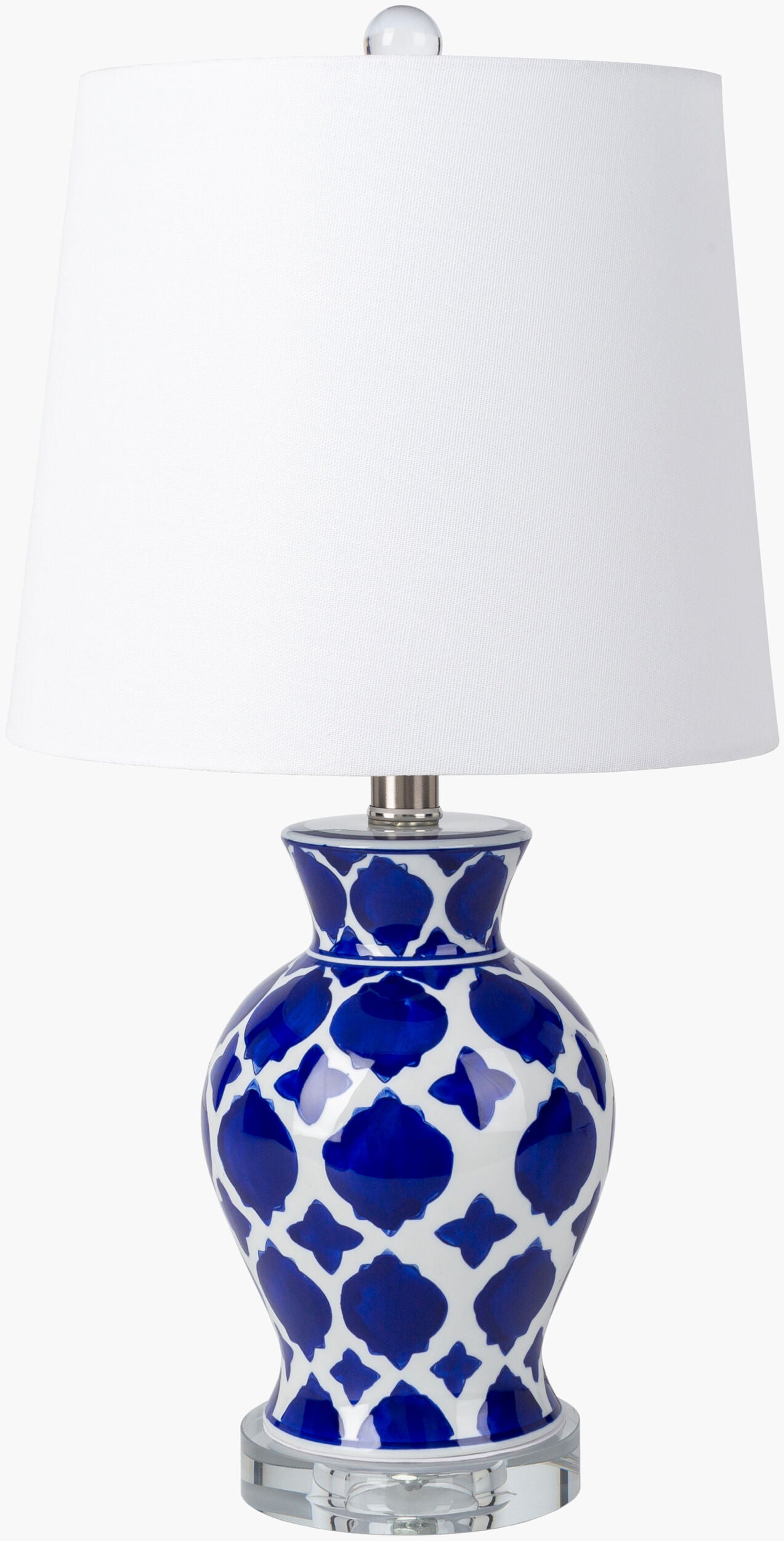 Furneaux Accent Table Lamp — White,Blue