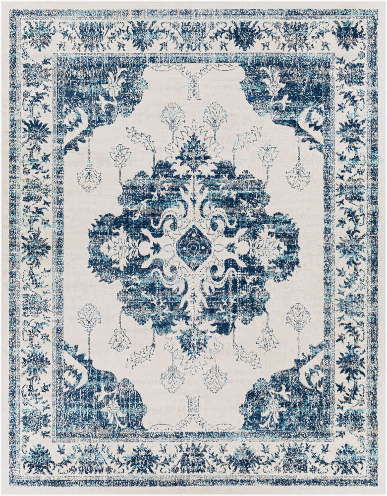 Floransa Machine Woven Rug — Gray/Light Beige