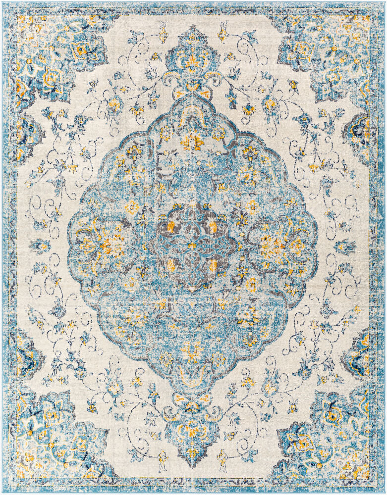 Floransa Machine Woven Rug — Burnt Orange/Gray