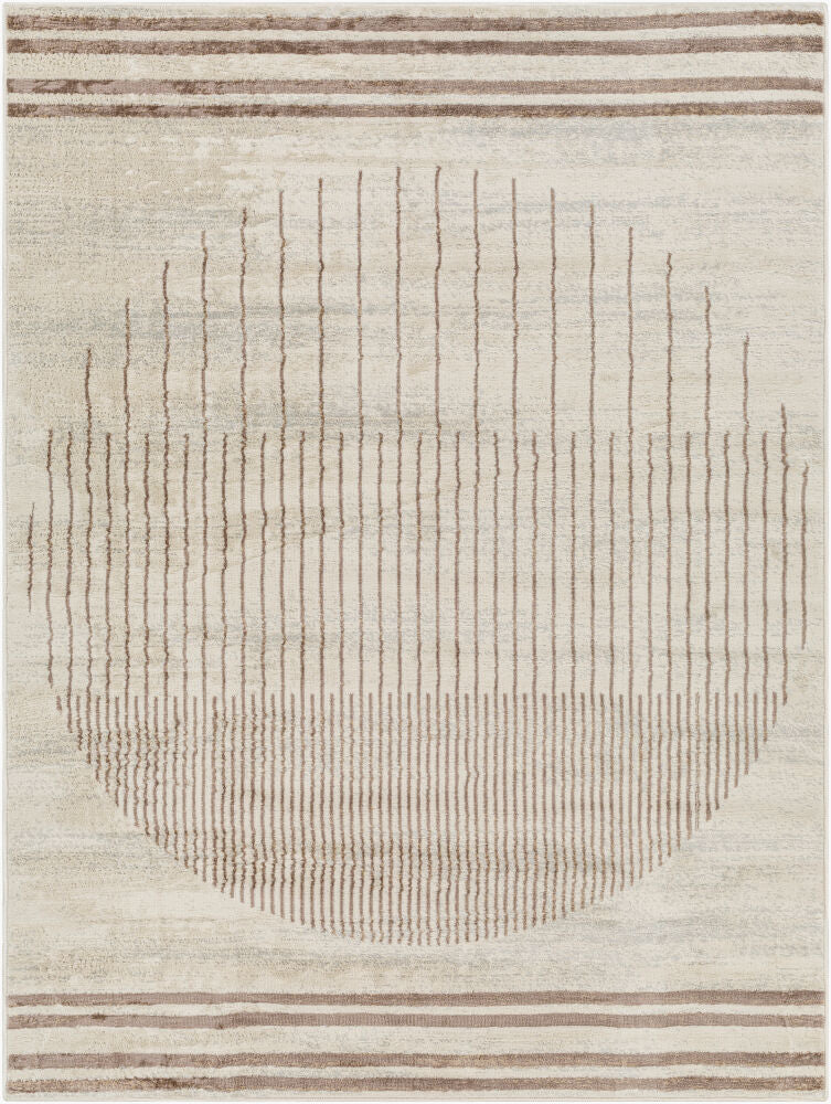 Floransa Machine Woven Rug — Brown/Cream