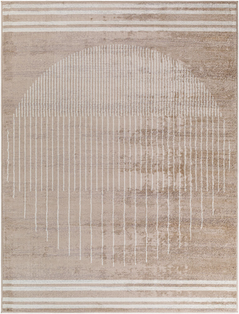 Floransa Machine Woven Rug — Brown/Cream