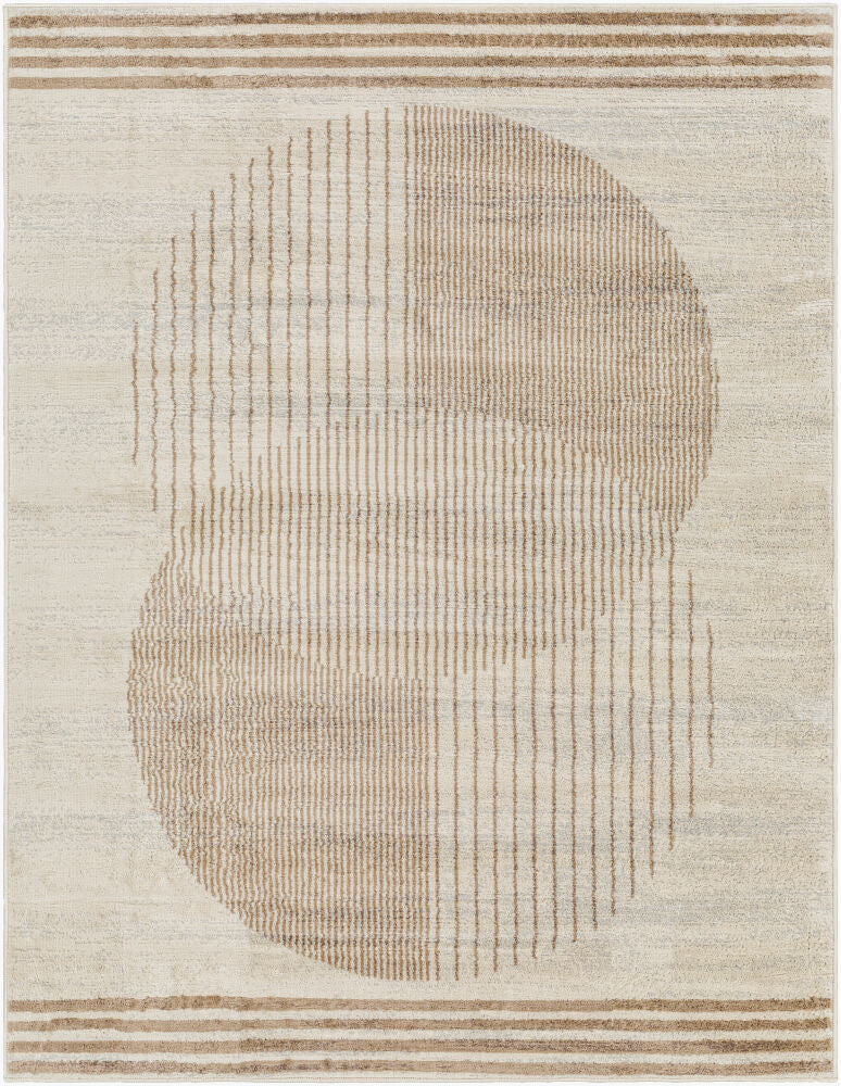 Floransa Machine Woven Rug — Brown/Cream