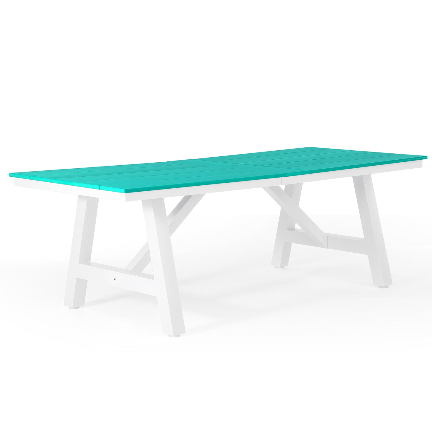 Vista 90" x 39" Rectangular Dining Table Turquoise Seahawk Designs Patio Dining Tables