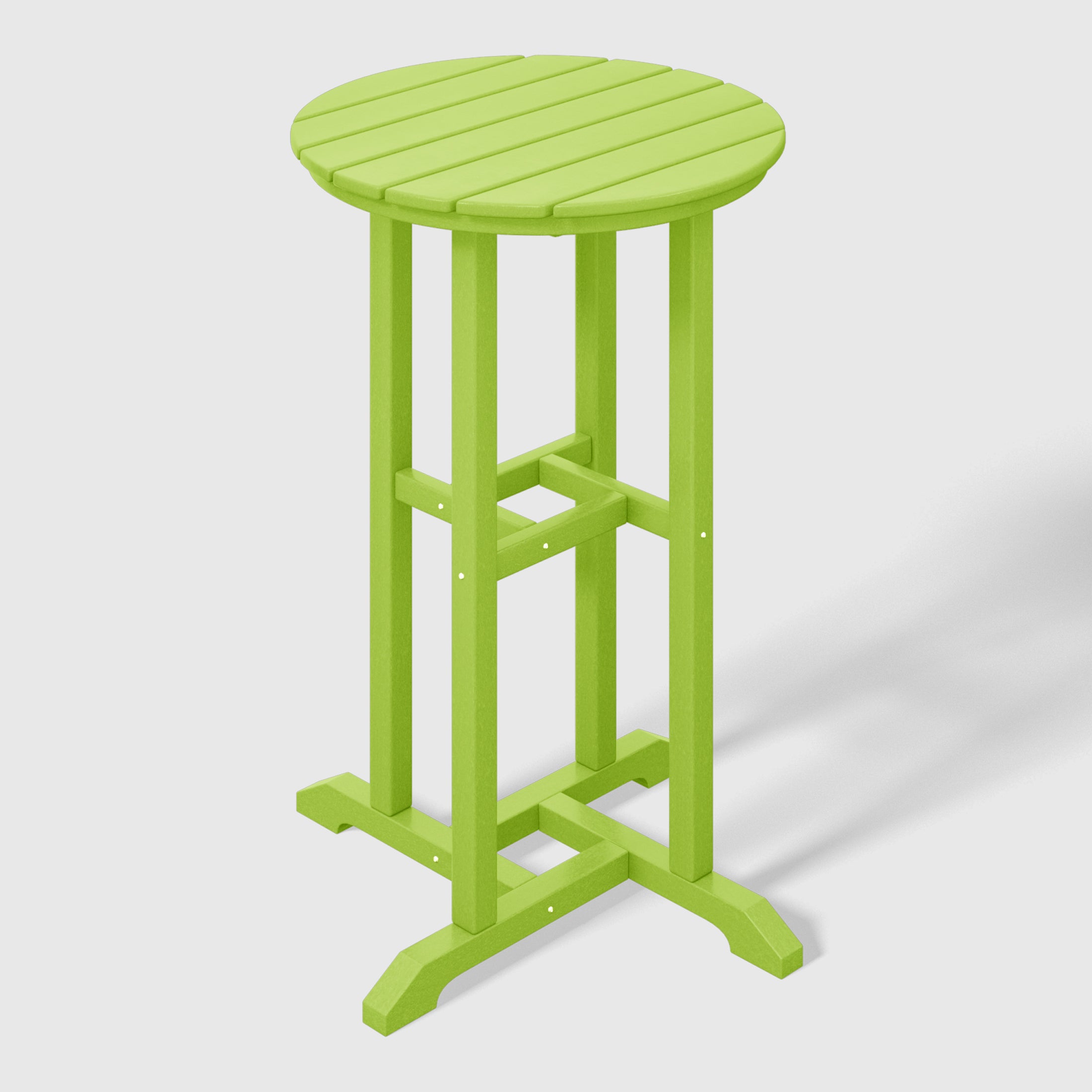 Stockholm All-Weather Outdoor Round Counter Bistro Table (37" Height) Lime Seahawk Designs Patio Bar Tables