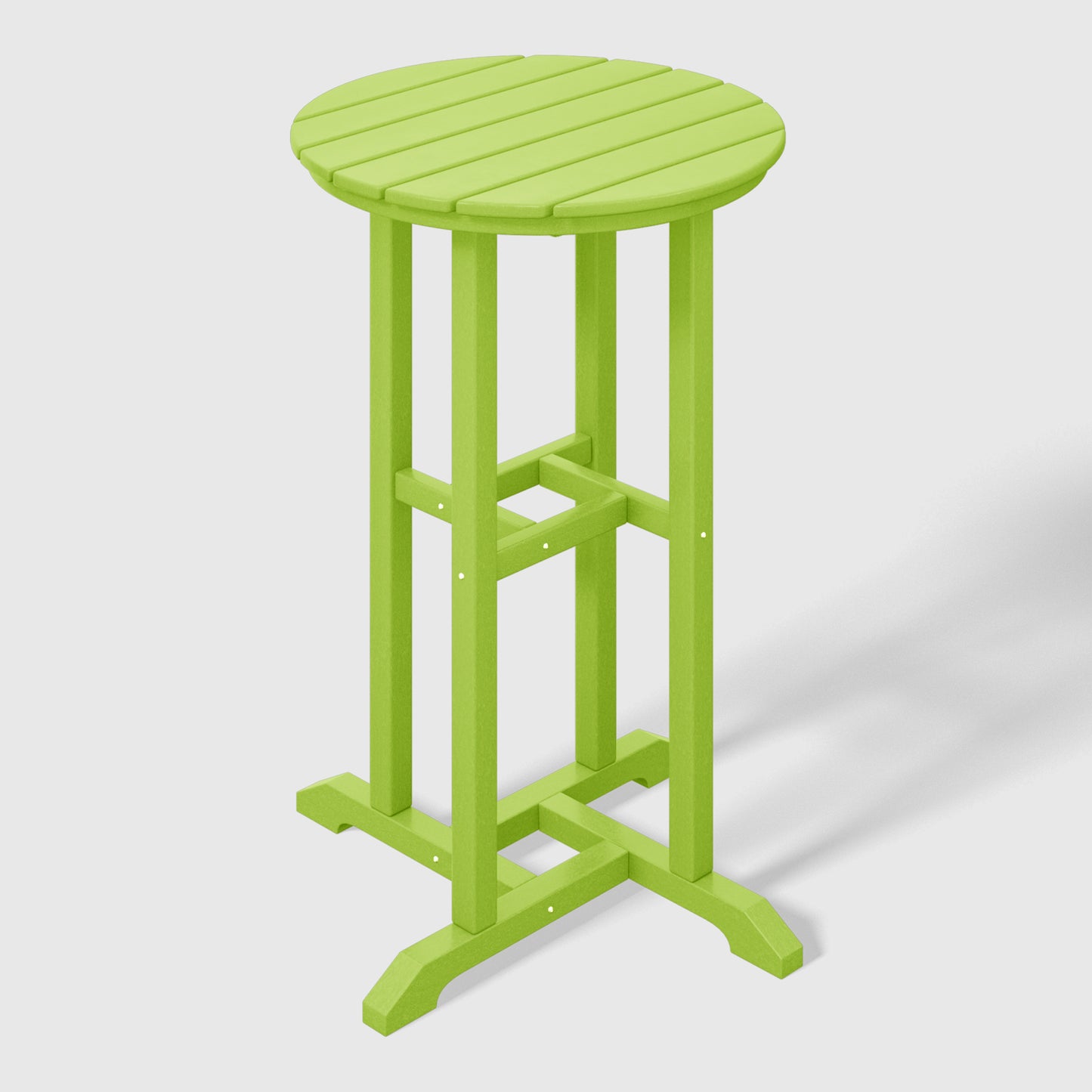 Stockholm All-Weather Outdoor Round Counter Bistro Table (37" Height) Lime Seahawk Designs Patio Bar Tables