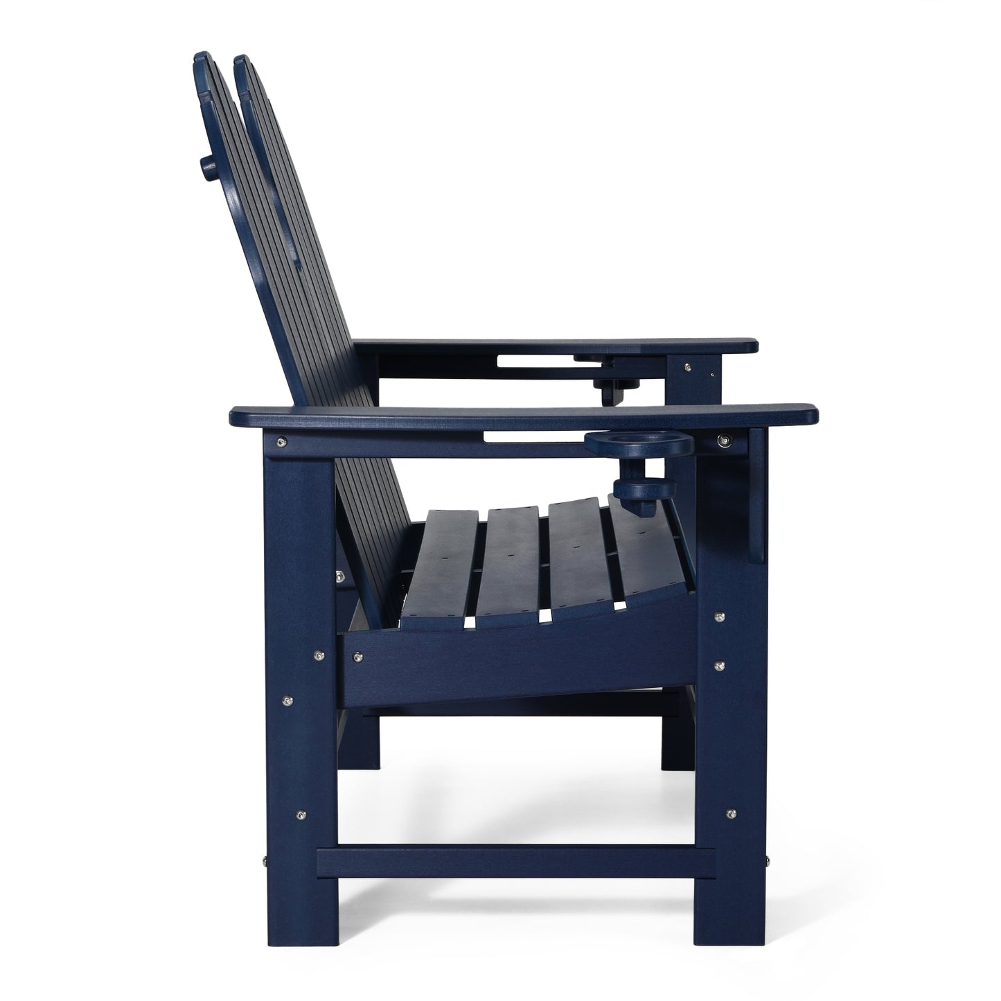 Magnolia Adirondack 49" Bench Navy Blue Seahawk Designs Patio Benches
