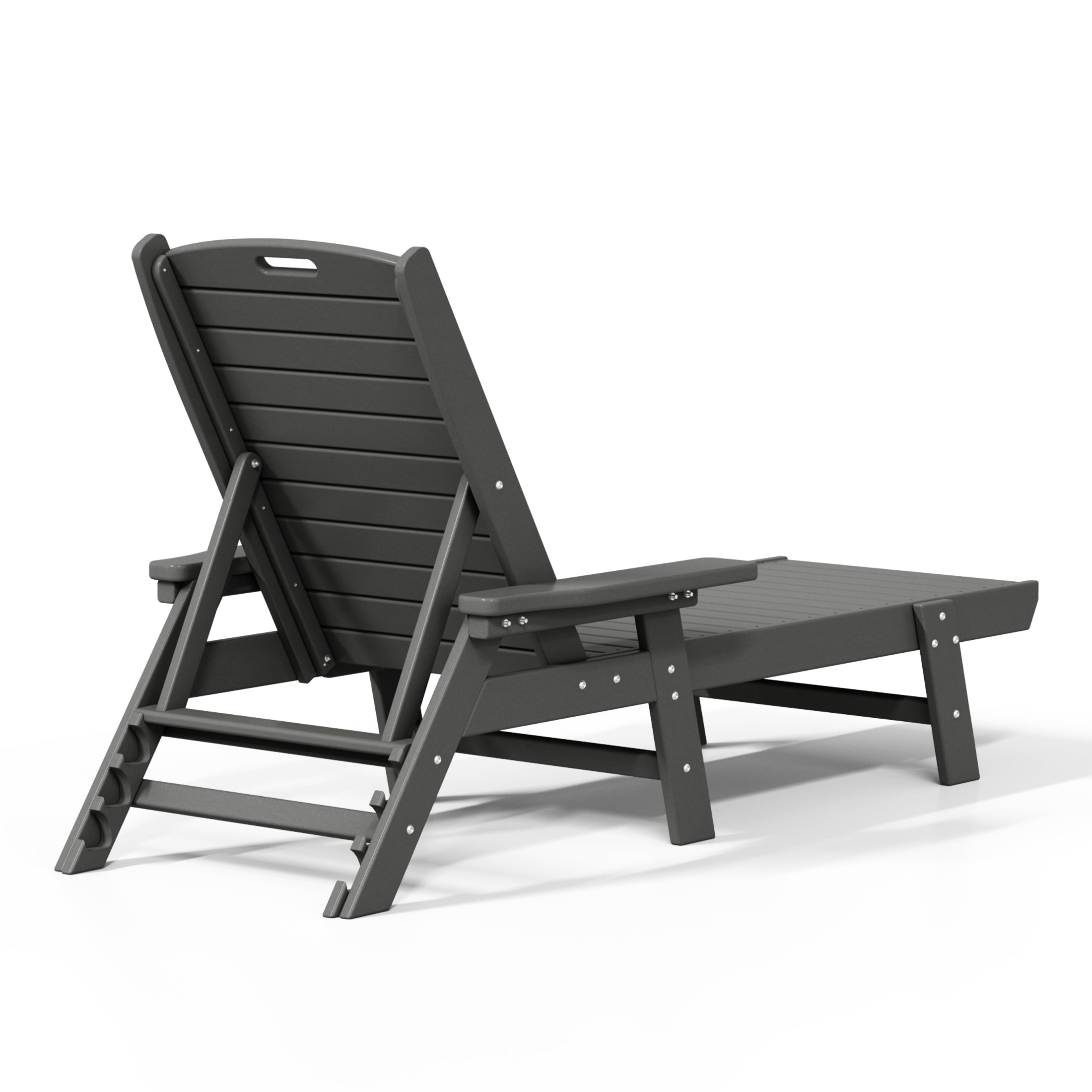 Santa Monica All-Weather Outdoor Reclining Sun Lounger with Arm Rests Seahawk Designs Patio Chaise Lounges