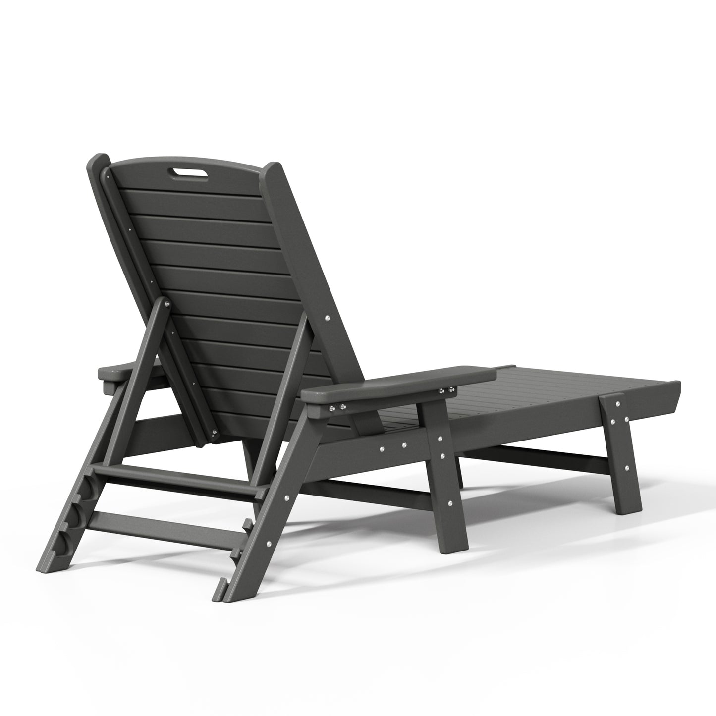 Santa Monica All-Weather Outdoor Reclining Sun Lounger with Arm Rests Seahawk Designs Patio Chaise Lounges