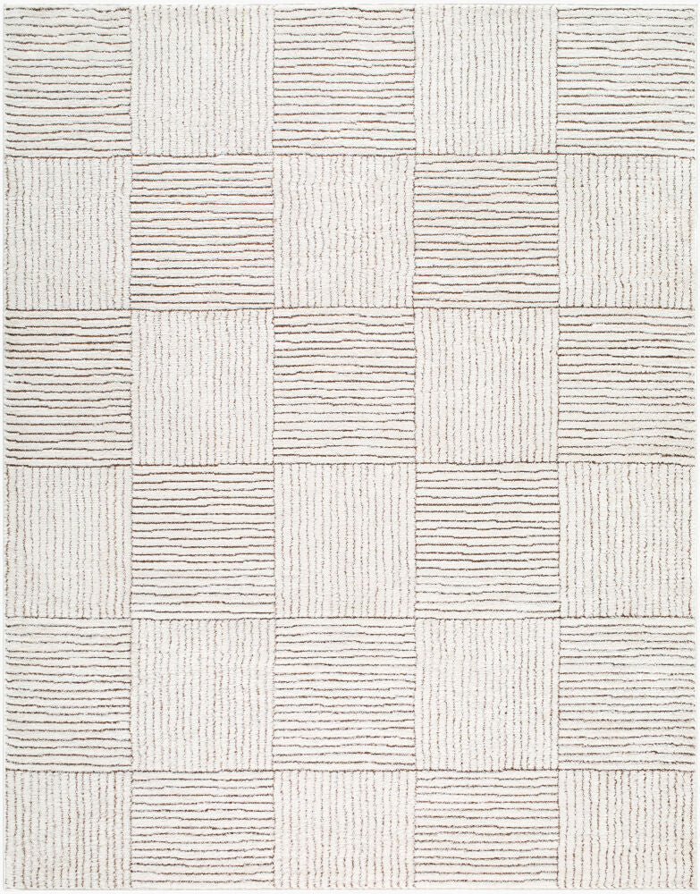 Architect Machine Woven Rug — Dark Brown/Ivory