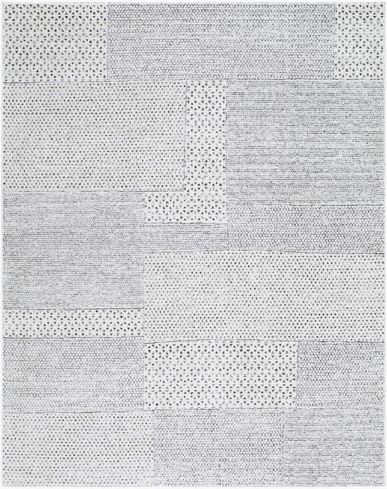 Architect Machine Woven Rug — Black/Ivory