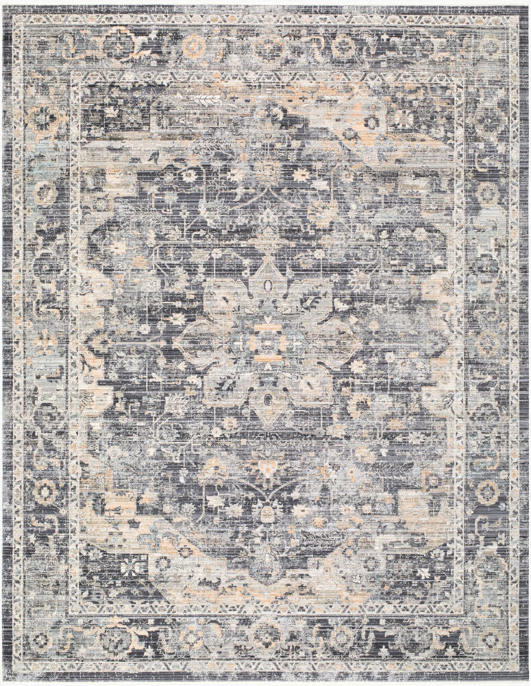 Breckley Machine Woven Rug — Black/Brown