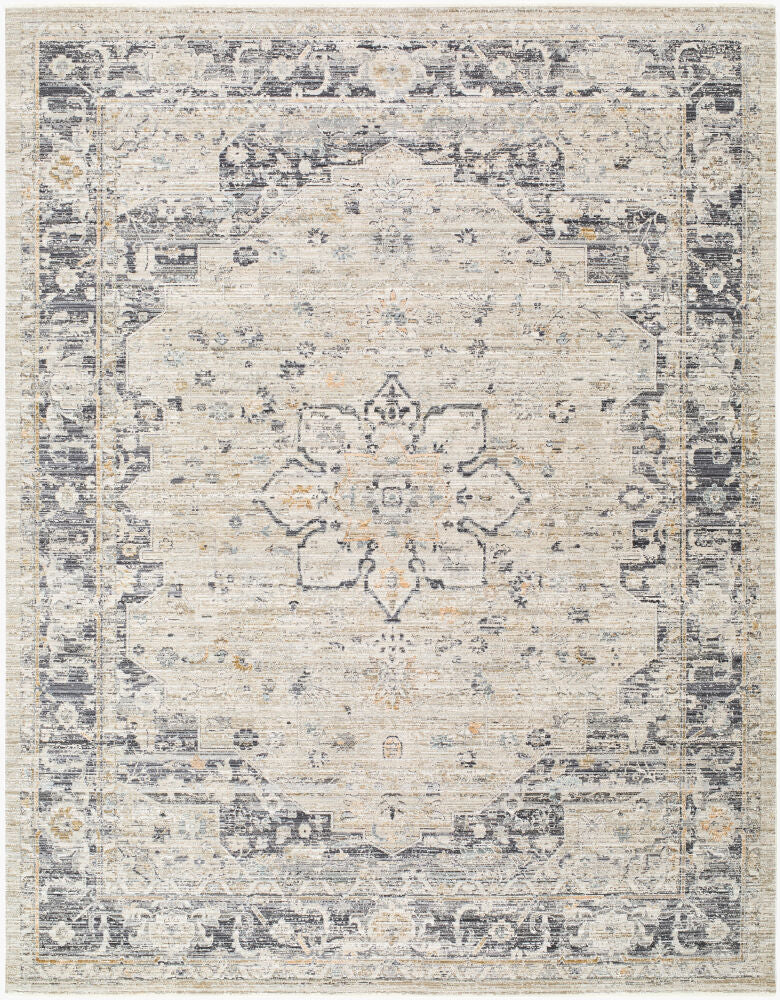 Breckley Machine Woven Rug — Black/Brown