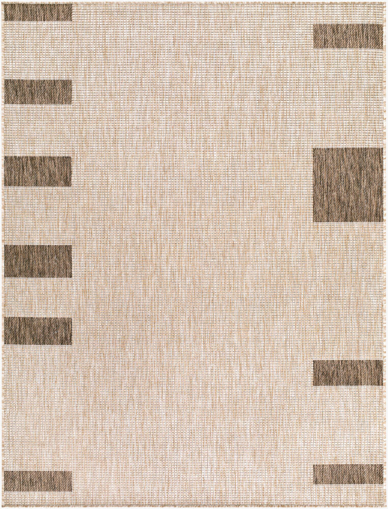 Boxwood Machine Woven Rug — Dark Brown/Light Gray
