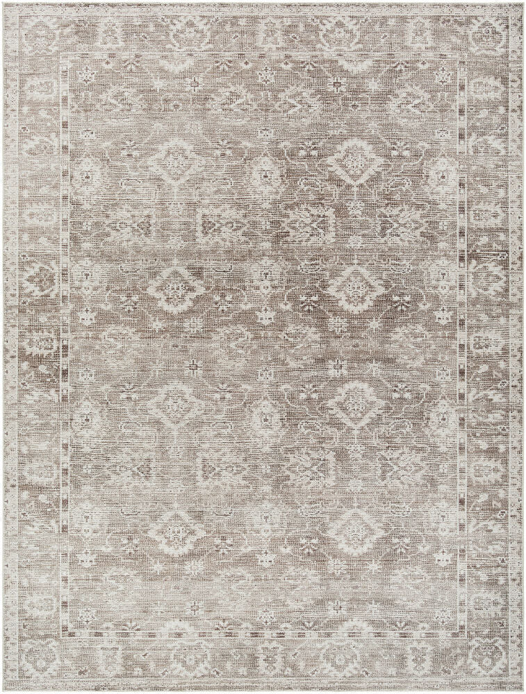 Collins Avenue Machine Woven Rug — Brown/Dusty Sage
