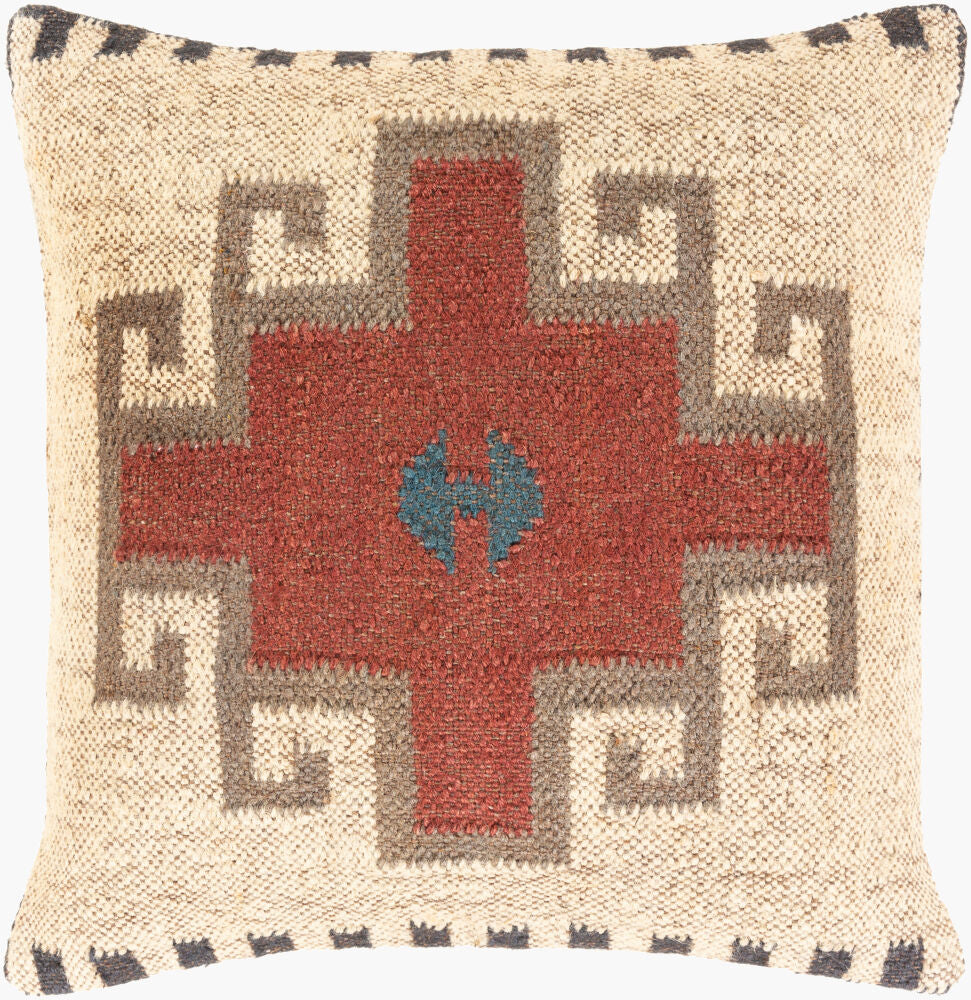 Gada Accent Pillow — Beige/Brown