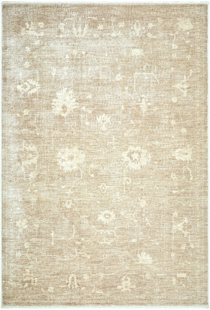 Fetscher Machine Woven Rug — Brown/Ivory