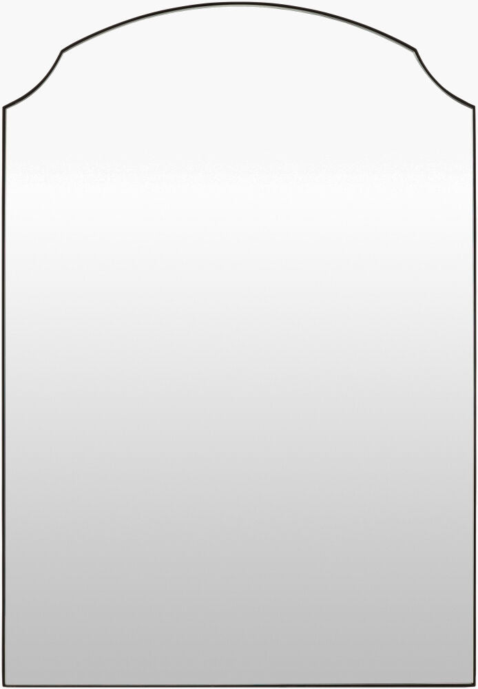 Landon Mantel Mirror — Black