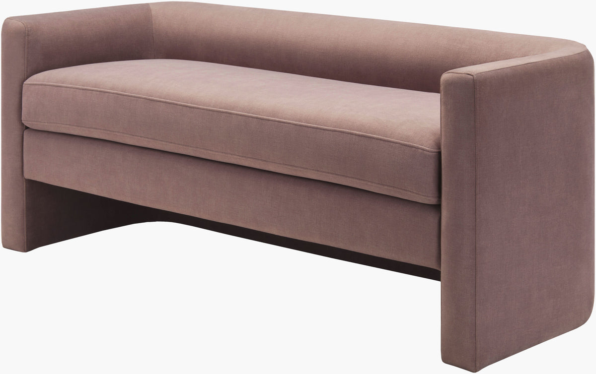 MaryAnn Bench — Clear/Plum
