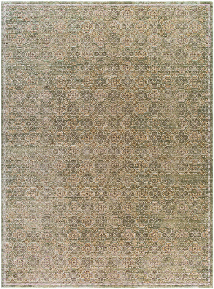 Myrtle Avenue Machine Woven Rug — Cream/Dark Brown