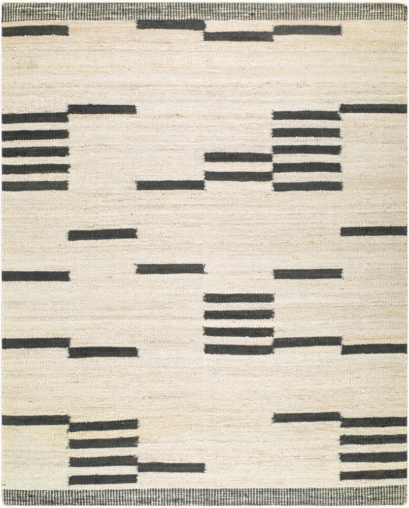 Gabie Handmade Rug — Charcoal/Cream
