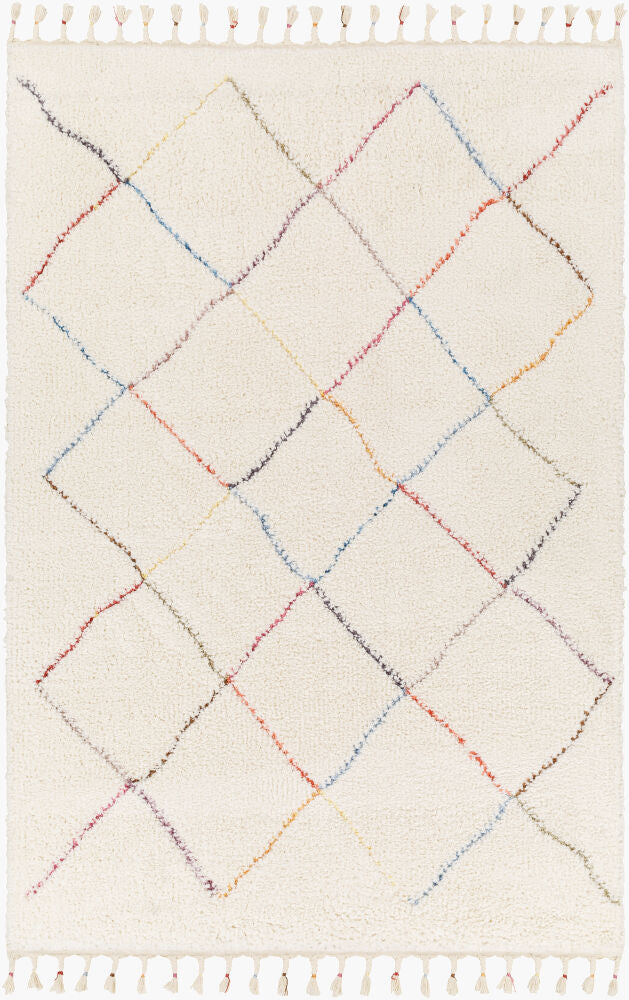 Guarderia Machine Woven Rug — Black/Burnt Orange