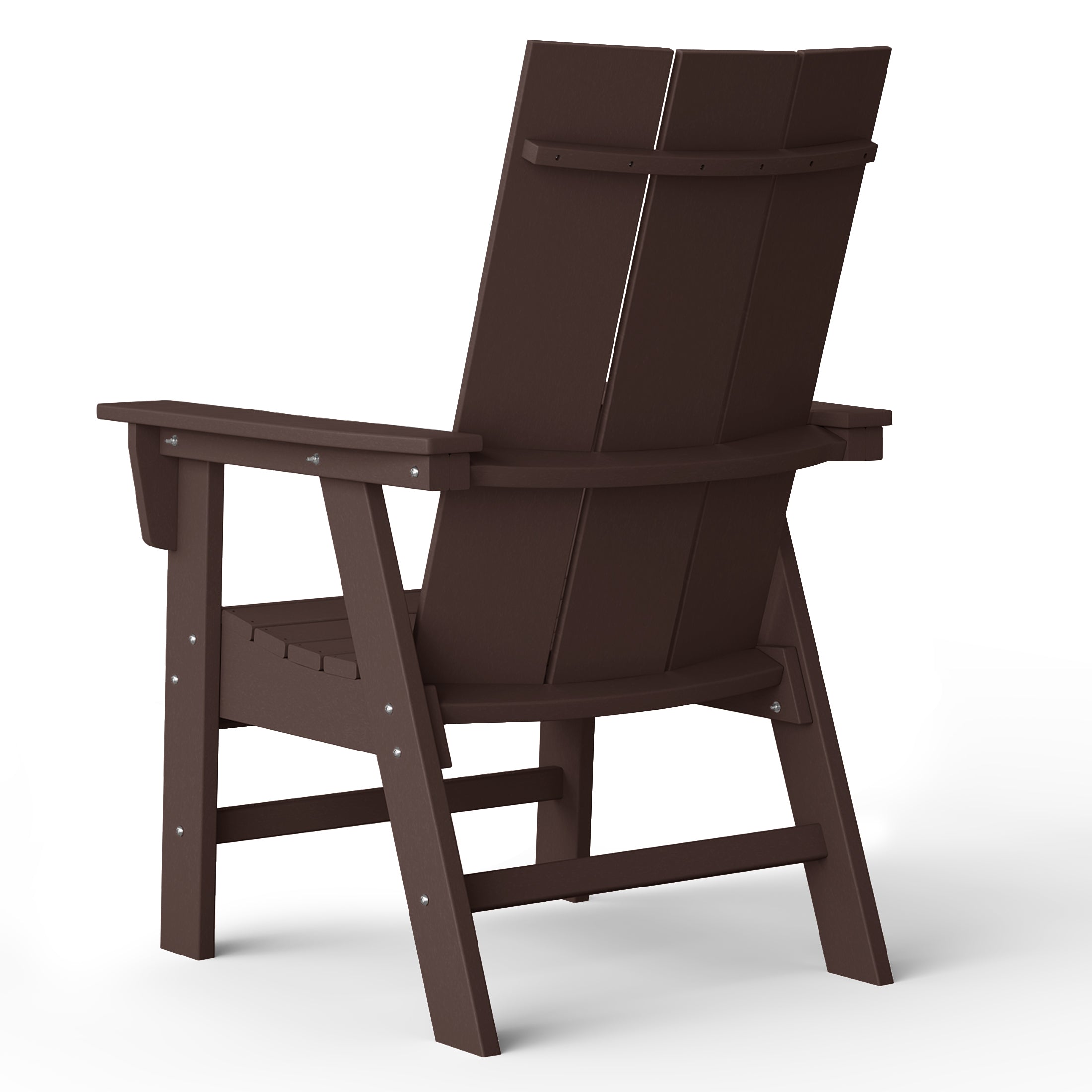 Malibu Modern All-Weather Outdoor Contoured Adirondack Dining Chair Seahawk Designs Patio Dining Chairs