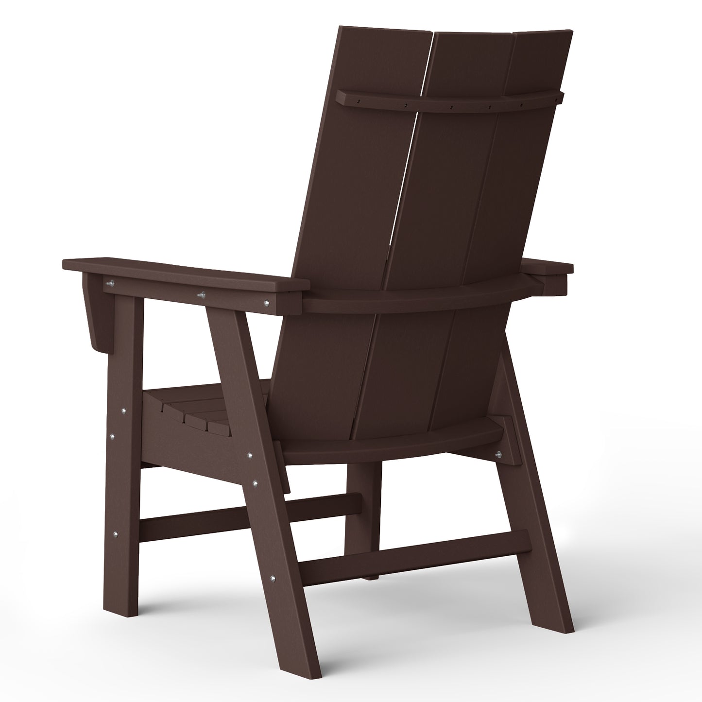 Malibu Modern All-Weather Outdoor Contoured Adirondack Dining Chair Seahawk Designs Patio Dining Chairs
