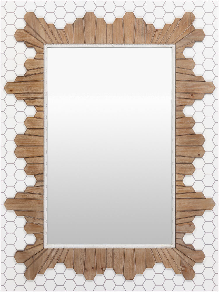 Genaro Accent Mirror — White