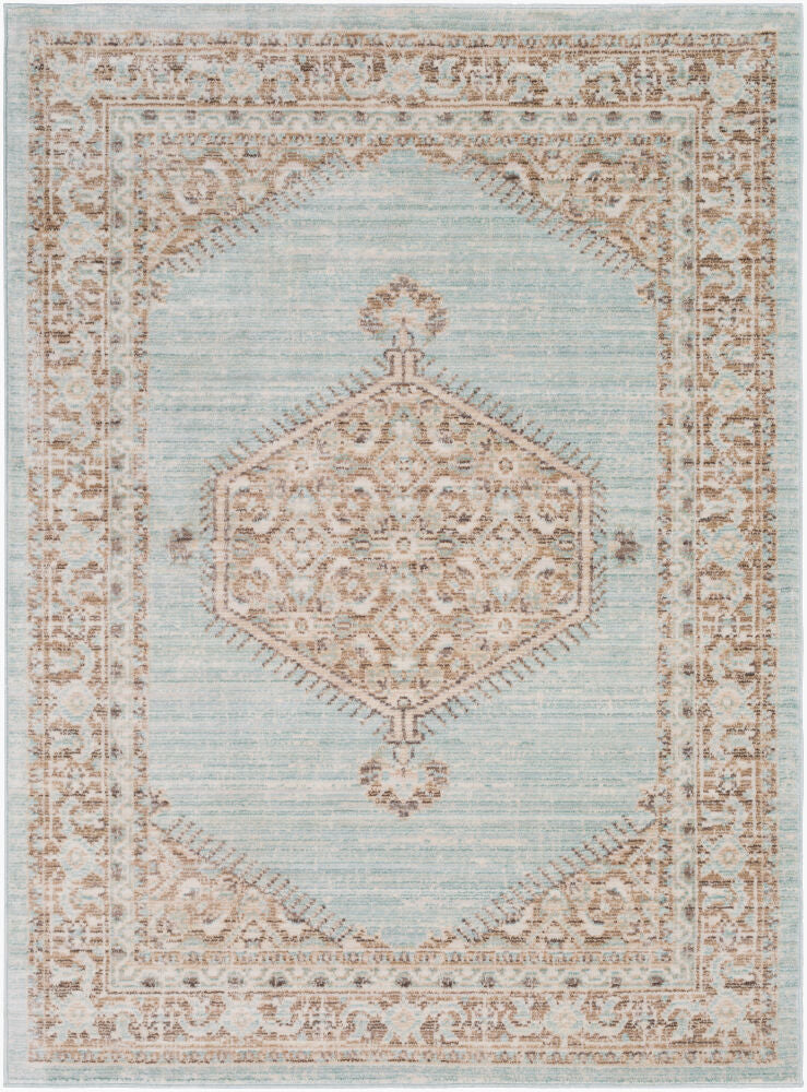 Germili Machine Woven Rug — Brown/Cream