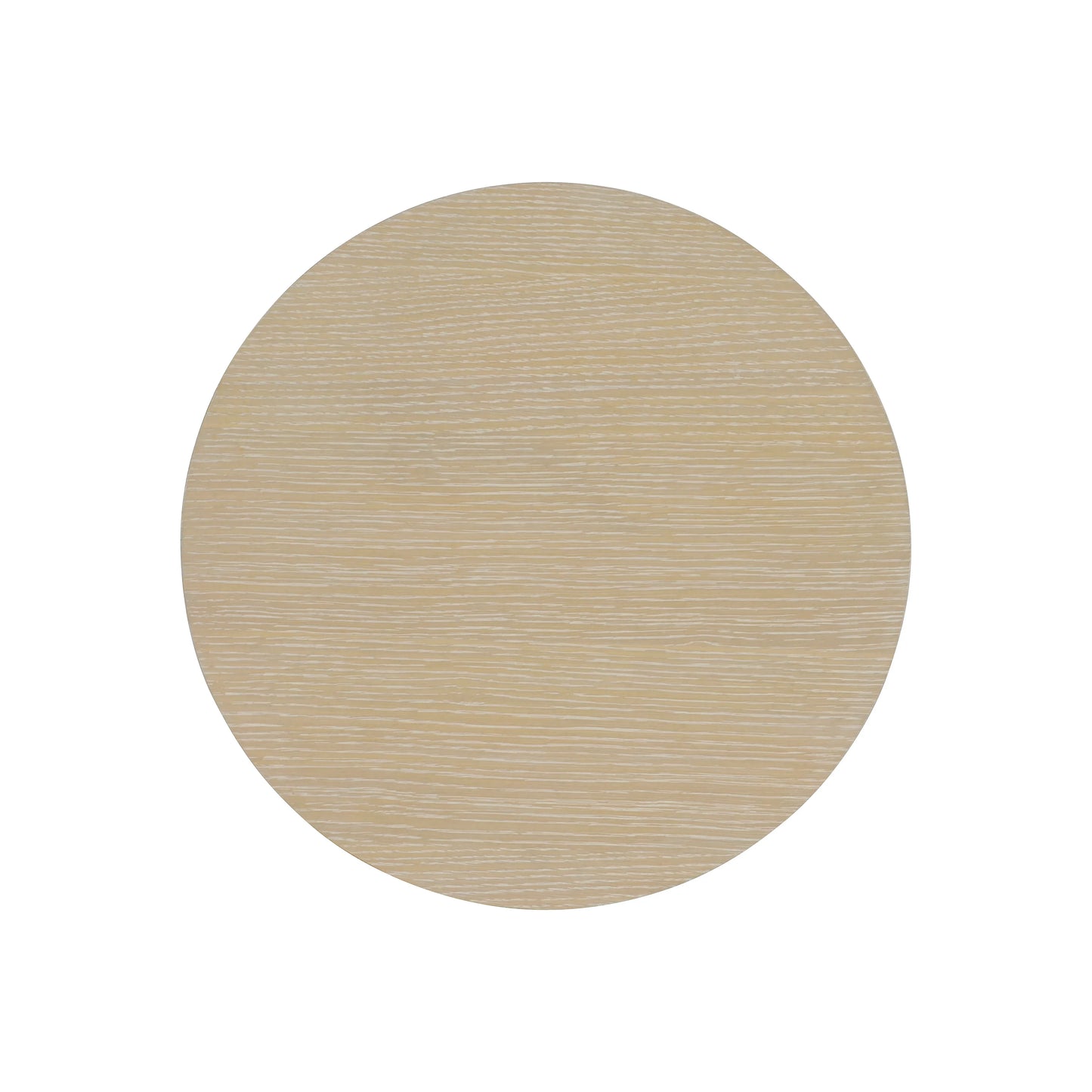 Bernhardt Solaria Accent Table — Cast Aluminum Waves, White Oak Bernhardt End Table