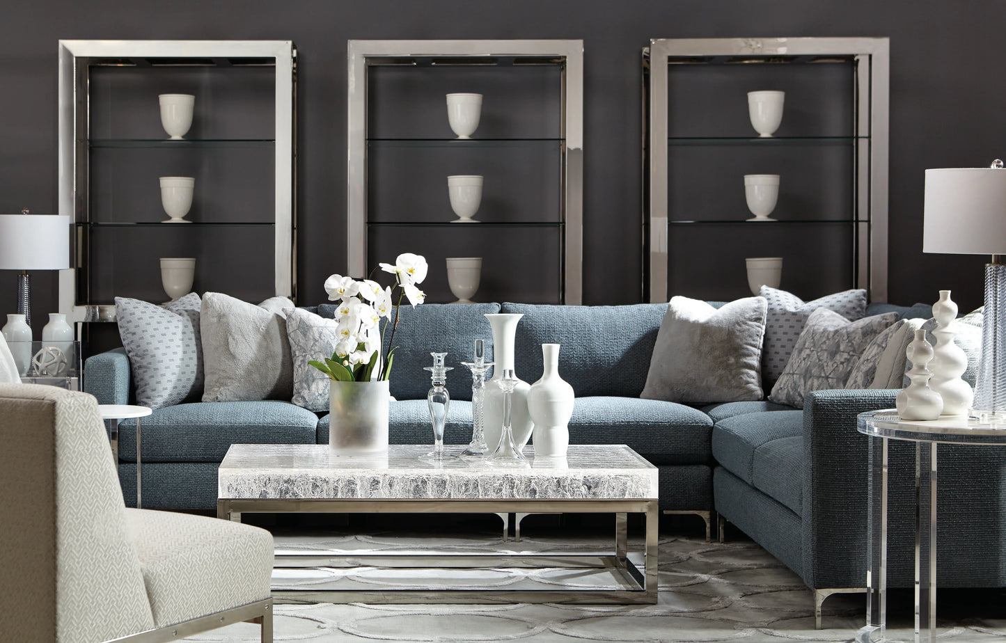 Arctic Cocktail Table Bernhardt Interiors