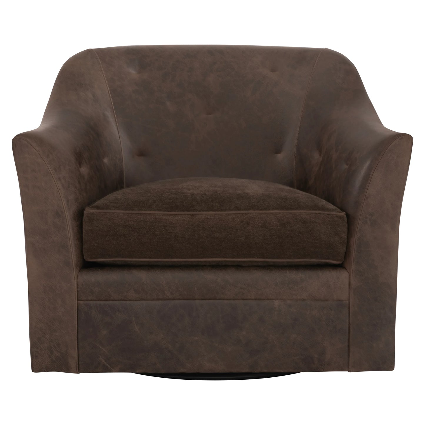 Brixton Leather Swivel Chair Bernhardt Living
