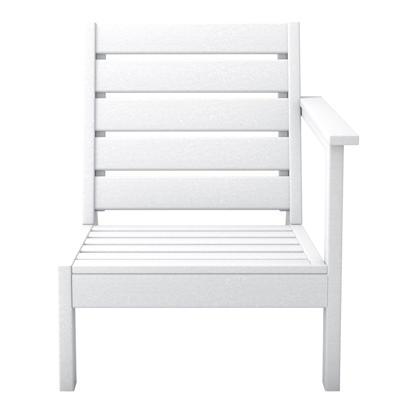 Scottsdale All-Weather Outdoor Modular Deep Seating Arm Chair (with Optional Cushions) White Brown Seahawk Designs Patio Chairs