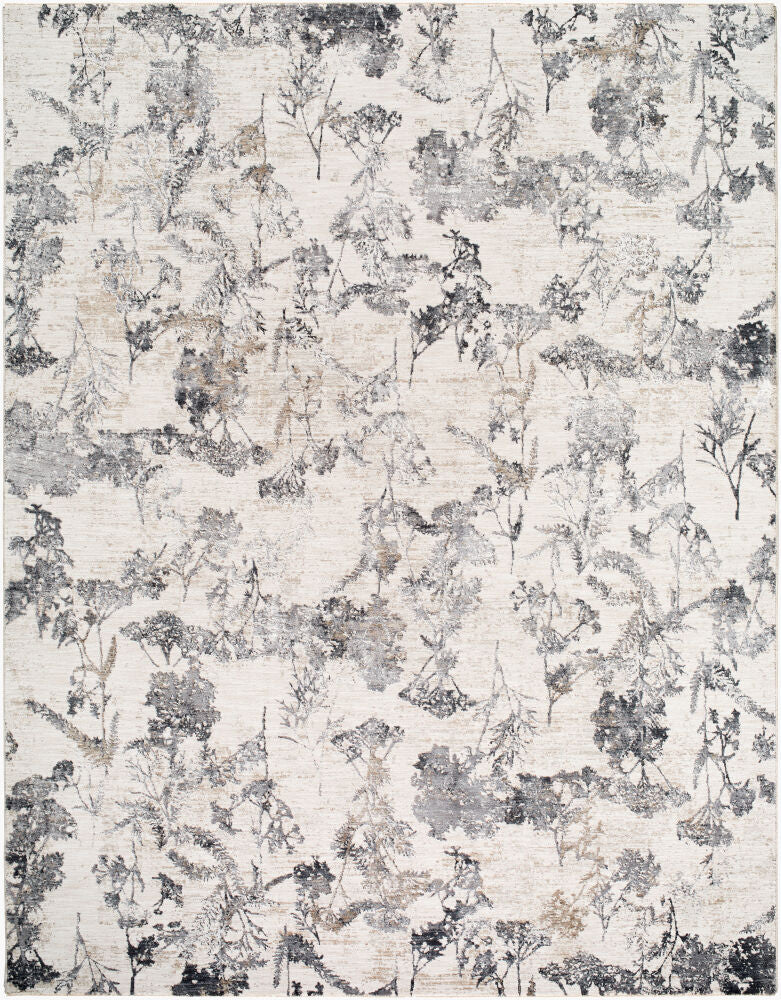 Gakko Machine Woven Rug — Charcoal/Cream