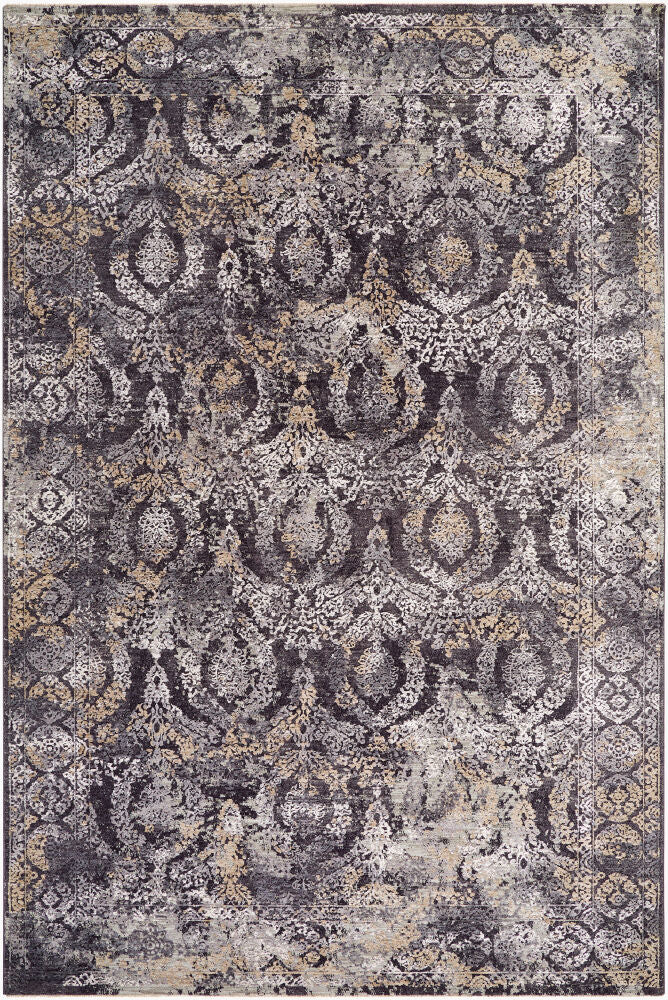 Gakko Machine Woven Rug — Black/Charcoal