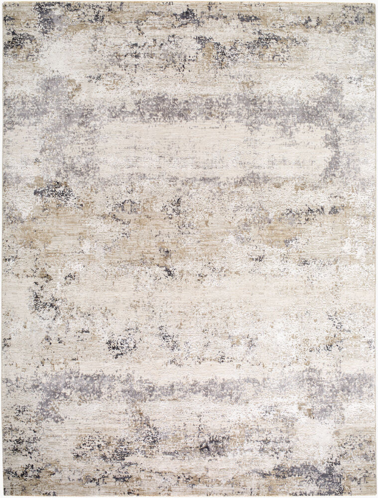 Gakko Machine Woven Rug — Charcoal/Cream