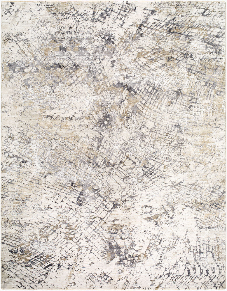 Gakko Machine Woven Rug — Charcoal/Cream