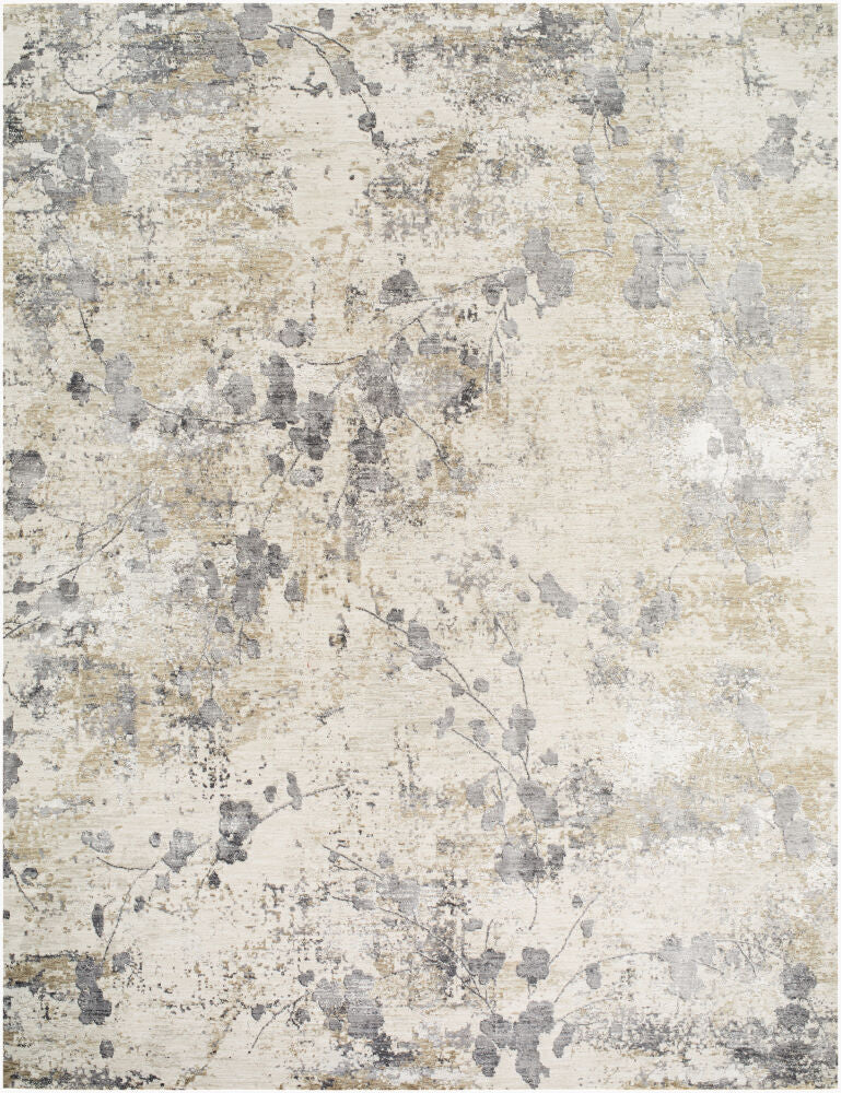 Gakko Machine Woven Rug — Charcoal/Cream