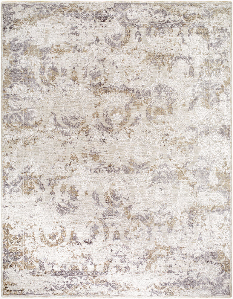 Gakko Machine Woven Rug — Charcoal/Cream