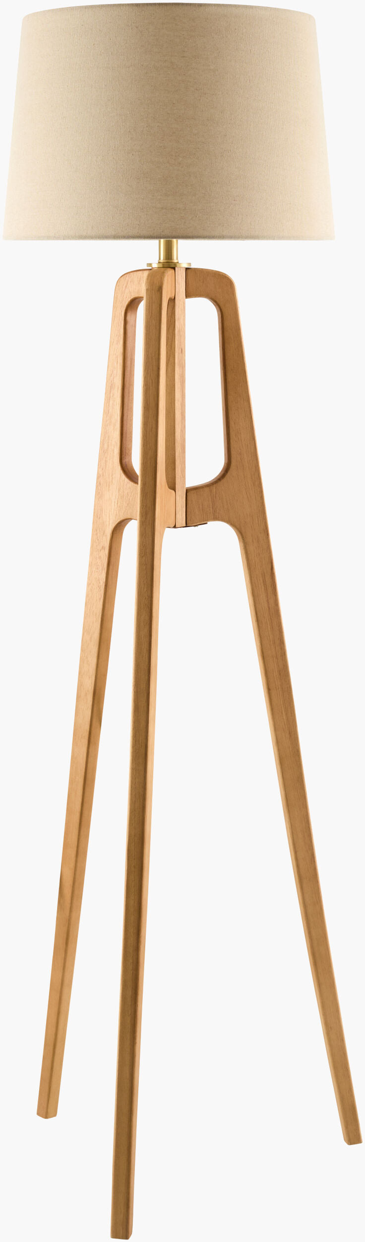 Gingko Accent Floor Lamp — Brown